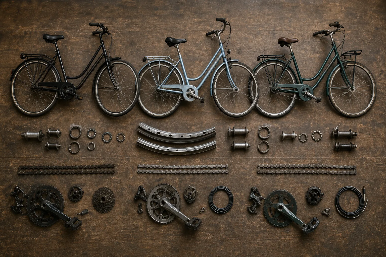 Upright bikes at three price bands, and which parts you will replace first